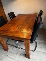 Teakhouten eettafel (of complete meubelset), Ophalen, Teakhout, 50 tot 100 cm, Zo goed als nieuw