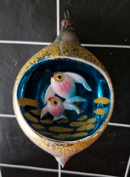Oude Kerstbal Vissen, Diversen, Kerst, Zo goed als nieuw, Ophalen of Verzenden