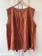 Shein Curve top broderie 2 stoffen bruin, maat 4XL (48), Bruin, Maat 46/48 (XL) of groter, Nieuw, Ophalen of Verzenden