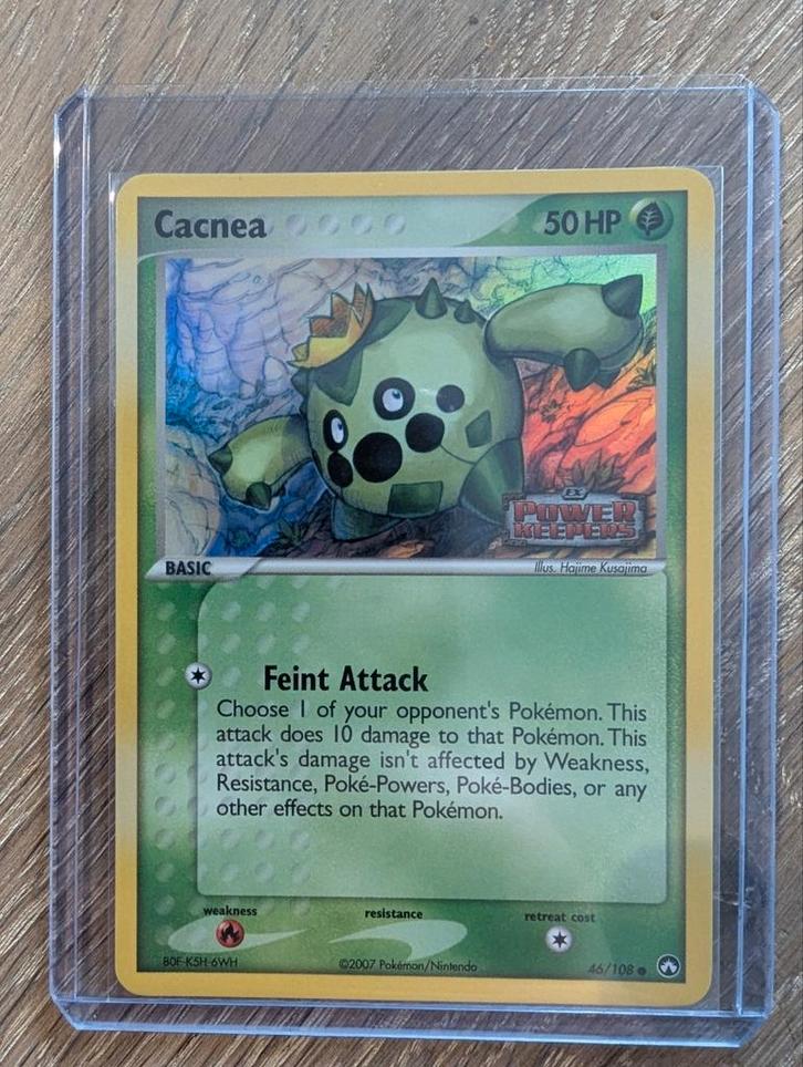 Cacnea uit EX Power Keepers 46/108 reversed foil, Hobby en Vrije tijd, Verzamelkaartspellen | Pokémon, Zo goed als nieuw, Losse kaart