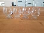4x cognac glazen, Ophalen of Verzenden, Zo goed als nieuw, Bierglas