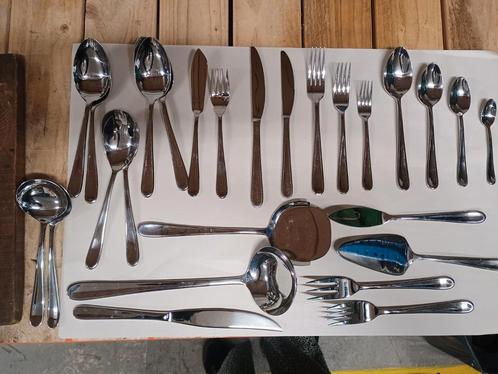 Sola 18/10 bestek 12 persoons, Huis en Inrichting, Keuken | Bestek, Gebruikt, Bestekset, Rvs of Chroom, Ophalen of Verzenden