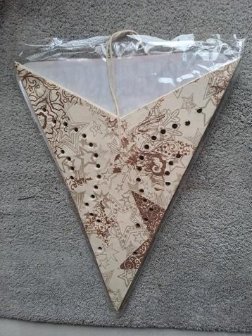 Kerstster beige met goud glitter beschikbaar voor biedingen