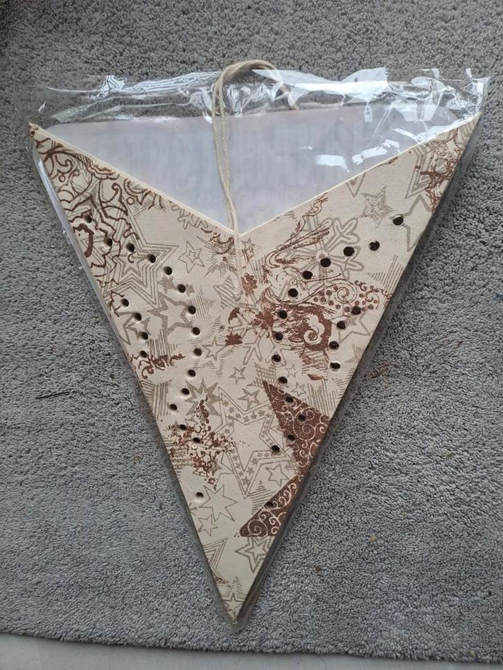 Kerstster beige met goud glitter, Diversen, Kerst, Nieuw, Ophalen