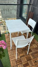 Tuinset balcony terrace table and 2 chairs, Tuin en Terras, Tuinsets en Loungesets, Ophalen, Gebruikt