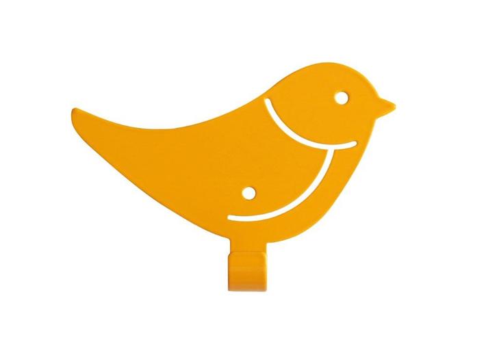 Metalen Kinderkapstok Vogel Geel Marnelly, Kinderen en Baby's, Kinderkamer | Inrichting en Decoratie, Nieuw, Kapstokje, Ophalen of Verzenden