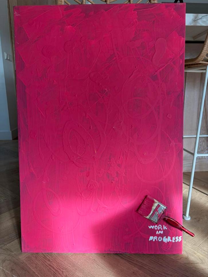 Origineel schilderij Lillian Kithia - 'Multicoloured', Antiek en Kunst, Kunst | Schilderijen | Abstract, Ophalen