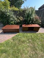 Set koloniale salontafel met tv meubel, Ophalen, Gebruikt