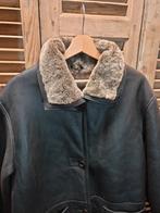 Mooie lammy coat leren jas, Maat 38/40 (M), Giorgio Mobiani, Zwart, Etten-Leur