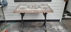 Antiek granieten tuintafel met gietijzer onderstel, Ophalen