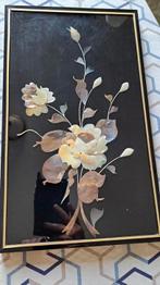 Parelmoer Schilderij Bloemmotief, Antiek en Kunst, Ophalen of Verzenden
