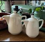 Oude koffiepotten kannen set van 2 kleur gebroken wit, Eén persoon, Cadeaubon, Overige typen