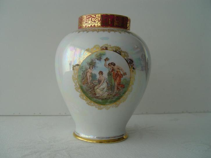 Mooie porseleinen  Pot/Vaas   in Romantische  Limoge  Stijl, Antiek en Kunst, Antiek | Porselein, Ophalen