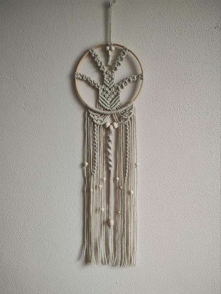 Handgemaakte macramé dromenvanger. Sisters Forever., Huis en Inrichting, Woonaccessoires | Wanddecoraties, Nieuw, Ophalen of Verzenden