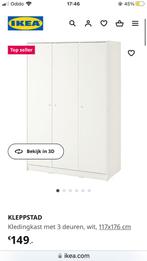 Kleppstad Ikea kast, 100 tot 150 cm, Met hangruimte, 150 tot 200 cm, 50 tot 75 cm