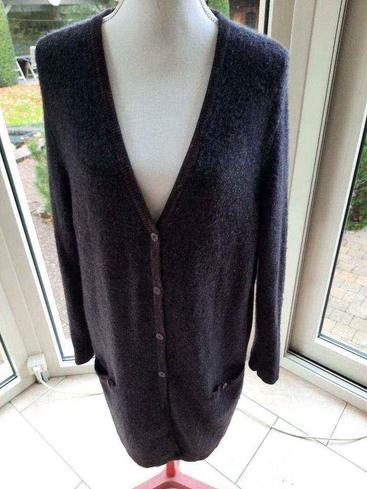 Tof vest EVA & CLAUDI - L, Kleding | Dames, Truien en Vesten, Zo goed als nieuw, Maat 42/44 (L), Bruin, Ophalen of Verzenden