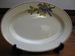 Mooi gedecoreerde ovale schaal, Longwy, Antiek en Kunst, Antiek | Schalen, Ophalen of Verzenden