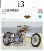 Ma1127 motorkaart ( i3) harley davidson chopper ( 1991 ), Ophalen of Verzenden, Zo goed als nieuw, Motoren