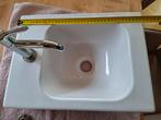 Fontijn wasbak met kraan - Toilet, Gebruikt, Overige materialen, Wit, Overige typen