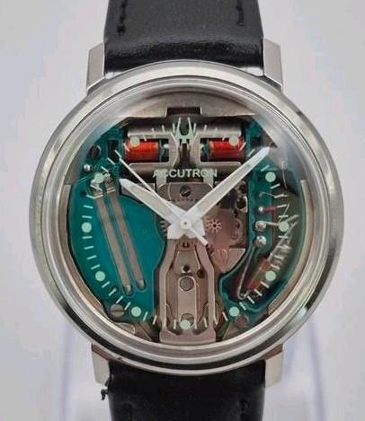 Bulova Accutron 214 Spaceview 1966 Vintage 34mm, Sieraden, Tassen en Uiterlijk, Piercings, Gebruikt, Staal, Ophalen of Verzenden