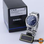 Casio Collection MTP-1302PD-2AVEF Zilverkleurig Blauw, Zo goed als nieuw