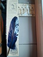 Deze nieuwe veer en pennen horen bij een inktpot., Ophalen of Verzenden, Nieuw