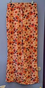 Harper & Yve casual broek zalmroze / rode bloemen S nr 43265