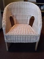 Rieten Kinderstoel Stoel, Huis en Inrichting, Stoelen, Ophalen, Riet of Rotan, Gebruikt, Wit
