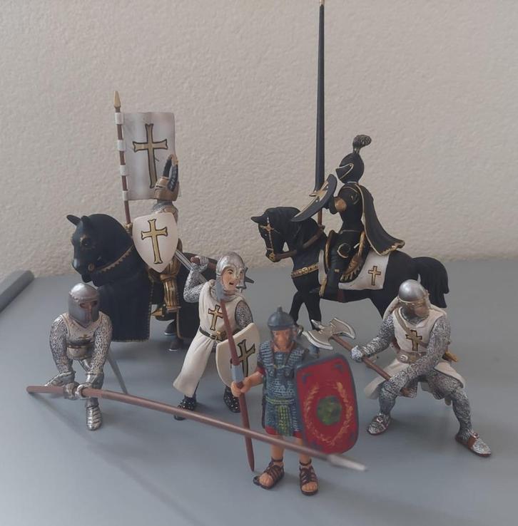 Schleig ridders en romein (set van 6 figuren), Verzamelen, Speelgoed, Zo goed als nieuw, Verzenden