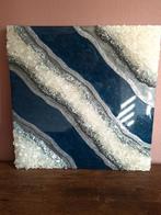 Resin epoxy agate geode kunst art, Ophalen of Verzenden