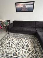 Hoekbank zwart, Ophalen, 250 tot 300 cm, Gebruikt, Hoekbank