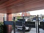 Hekwerk dubbelstaafs poort met slot en sleutel, Tuin en Terras, Tuinhekken en Hekwerk, Ophalen, Zo goed als nieuw, IJzer