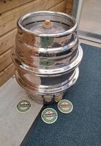 Verchroomd Heineken  bierfust, Ophalen, Gebruikt, Heineken