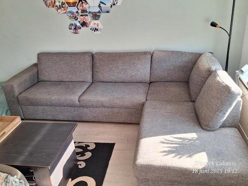 Hoekbank grijs – 270x200 cm – nog in goede staat!, Huis en Inrichting, Banken | Complete zithoeken, Zo goed als nieuw, Stof, Ophalen