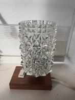 vintage bedlampje "Richard Essig" reliëf glazen jaren 70, Ophalen of Verzenden, Zo goed als nieuw, Minder dan 50 cm