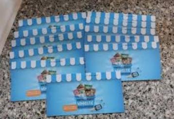 9 kaarten voor AH mini's voor je winkeltje beschikbaar voor biedingen