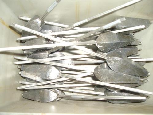 66 x ankerlood in 80 - 100 en 180 gram ( 2 modellen ), Watersport en Boten, Hengelsport | Zeevissen, Nieuw, Dobber of Lood, Ophalen of Verzenden