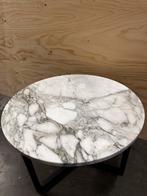 Buitenkans! Prachtige marmeren salontafel, Ophalen, Rond, 50 tot 100 cm, Zo goed als nieuw