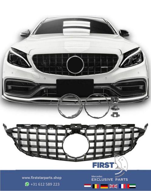 W205 C63 C63s GT PANAMERICANA GRIL ZWART Mercedes C Klasse 2, Auto-onderdelen, Overige Auto-onderdelen, Mercedes-Benz, Gebruikt