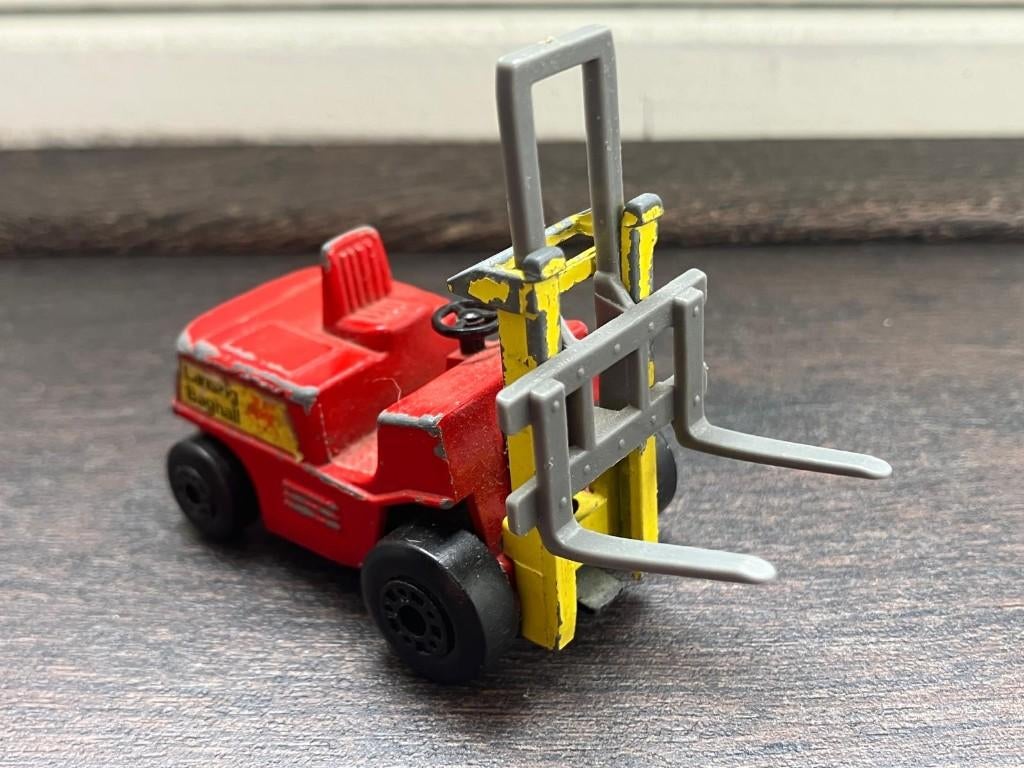 Matchbox Superfast Vorkheftruck No. 15 | Rood/Geel | 1972, Ophalen of Verzenden, Gebruikt, Overige typen