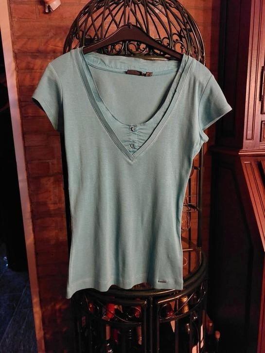 T-Shirt van het merk Mexx. Maat S., Kleding | Dames, T-shirts, Zo goed als nieuw, Maat 36 (S), Blauw, Korte mouw, Verzenden