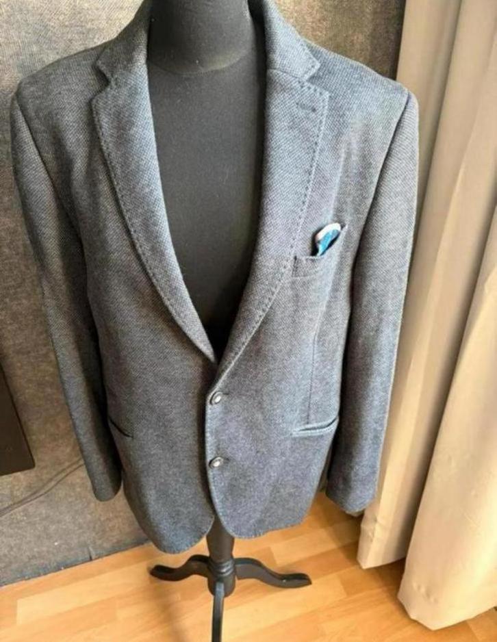 Born with Appetite mooi grijs colbert mt 26 ZGAN, Kleding | Heren, Kostuums en Colberts, Zo goed als nieuw, Maat 48/50 (M), Grijs