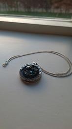 Mi Moneda zilveren ketting + hanger, Sieraden, Tassen en Uiterlijk, Ophalen, Zo goed als nieuw, Zilver, Navelpiercing