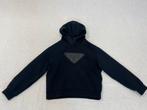 Prada Hoodie Leather Patch Black Size M, Kleding | Heren, Verzenden, ., Zwart, Nieuw