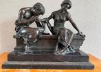 Romantisch bronzen beeld, Antiek en Kunst, Antiek | Koper en Brons, Ophalen of Verzenden, Brons