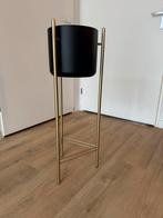 plantenstandaard - zwart met goud, Ophalen, Rond, Binnen, Zo goed als nieuw