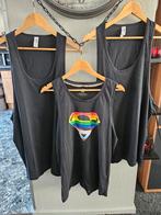 Twee Nieuwe en één Amper Gedragen Zwarte XL Mannen Tanktops, Maat 56/58 (XL), Ophalen of Verzenden, Zo goed als nieuw, JHK & DC Justice League