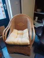 Rieten stoel incl. kussen., Ophalen, Zo goed als nieuw, Stoel(en)