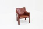 Vintage Cassina Cab 414 fauteuil van Mario Bellini Italië, Huis en Inrichting, Fauteuils, Ophalen, Design , vintage, Gebruikt