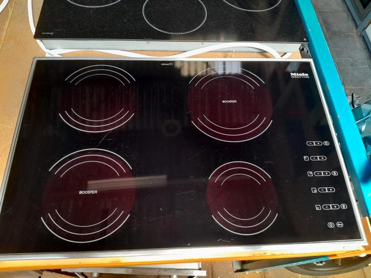 NETTE MIELE KM494 78CM INDUCTIE KOOKPLAAT, Witgoed en Apparatuur, Kookplaten, Gebruikt, Inbouw, Inductie, 4 kookzones, Ophalen of Verzenden